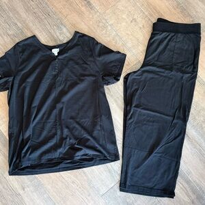 LuLaRoe Black Pajama Set